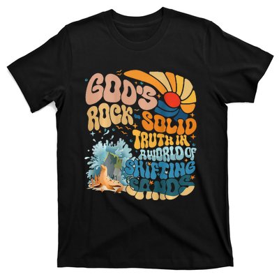 GodS Rock Solid Breaker Rock Beach Vbs 2024 Christian T-Shirt