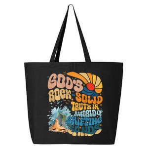 GodS Rock Solid Breaker Rock Beach Vbs 2024 Christian 25L Jumbo Tote