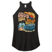 GodS Rock Solid Breaker Rock Beach Vbs 2024 Christian Women's Perfect Tri Rocker Tank