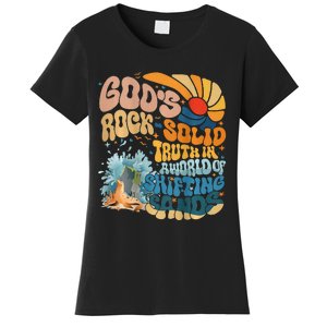 GodS Rock Solid Breaker Rock Beach Vbs 2024 Christian Women's T-Shirt