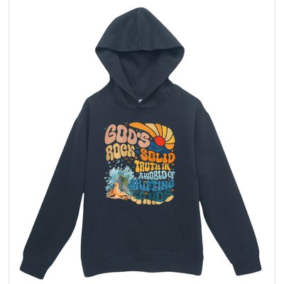 GodS Rock Solid Breaker Rock Beach Vbs 2024 Christian Urban Pullover Hoodie