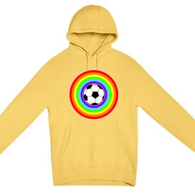 Grant Rainbow Soccer Ball Wahl World Tribute Premium Pullover Hoodie