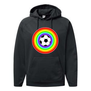 Grant Rainbow Soccer Ball Wahl World Tribute Performance Fleece Hoodie