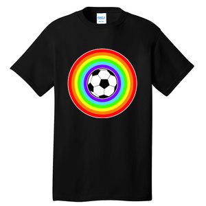 Grant Rainbow Soccer Ball Wahl World Tribute Tall T-Shirt