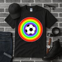 Grant Rainbow Soccer Ball Wahl World Tribute Tall T-Shirt