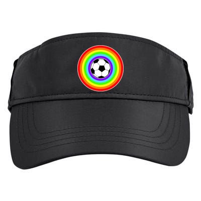 Grant Rainbow Soccer Ball Wahl World Tribute Adult Drive Performance Visor