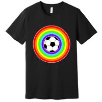 Grant Rainbow Soccer Ball Wahl World Tribute Premium T-Shirt