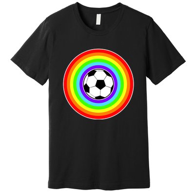 Grant Rainbow Soccer Ball Wahl World Tribute Premium T-Shirt