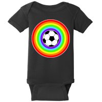 Grant Rainbow Soccer Ball Wahl World Tribute Baby Bodysuit