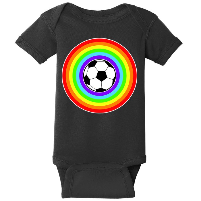 Grant Rainbow Soccer Ball Wahl World Tribute Baby Bodysuit