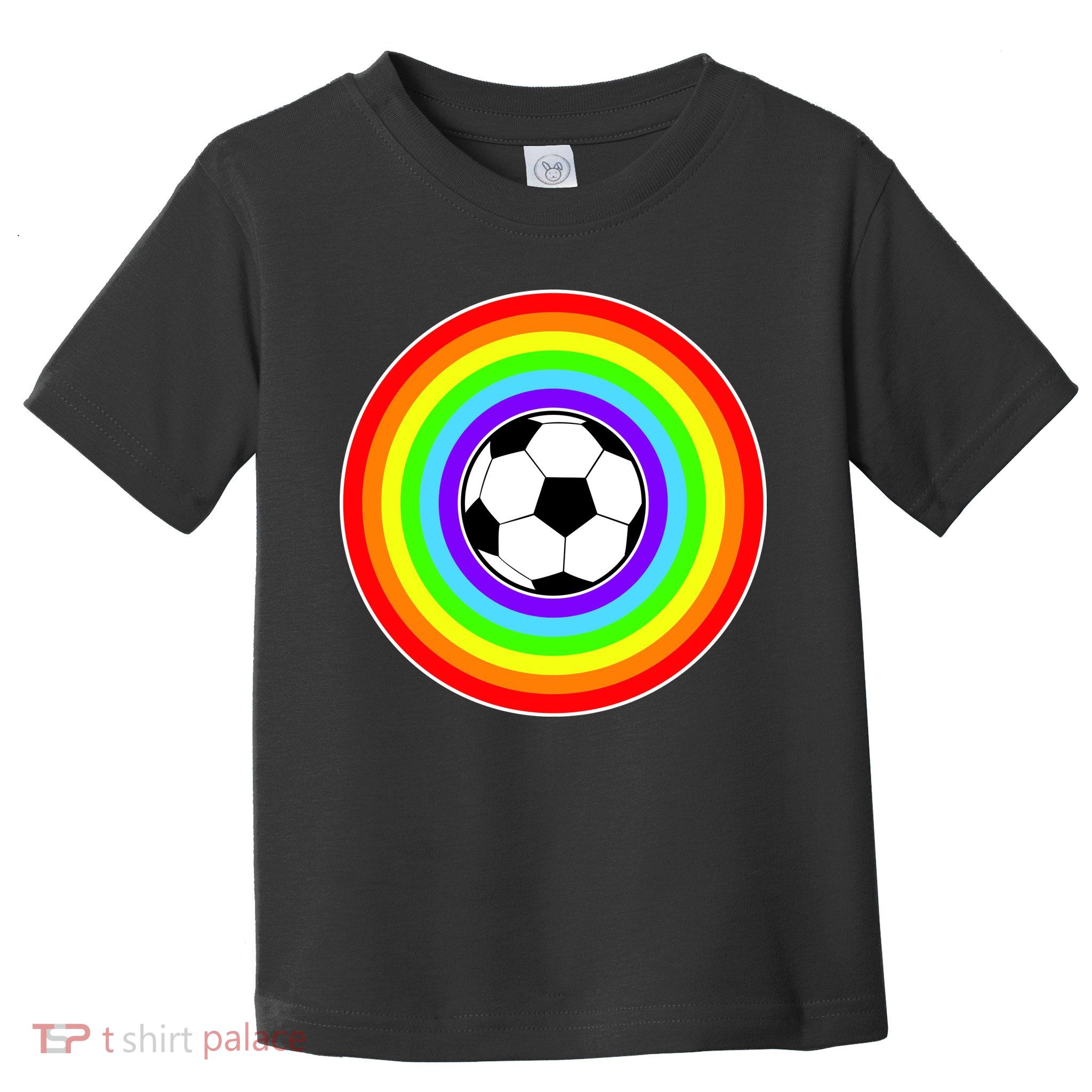 Grant Rainbow Soccer Ball Wahl World Tribute Toddler T-Shirt