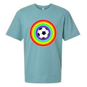 Grant Rainbow Soccer Ball Wahl World Tribute Sueded Cloud Jersey T-Shirt