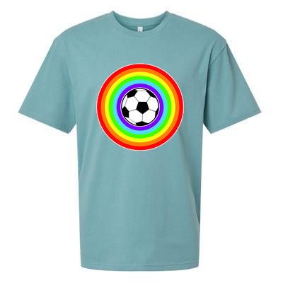 Grant Rainbow Soccer Ball Wahl World Tribute Sueded Cloud Jersey T-Shirt