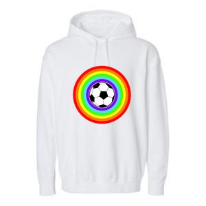 Grant Rainbow Soccer Ball Wahl World Tribute Garment-Dyed Fleece Hoodie