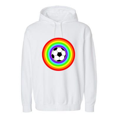 Grant Rainbow Soccer Ball Wahl World Tribute Garment-Dyed Fleece Hoodie