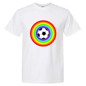 Grant Rainbow Soccer Ball Wahl World Tribute Garment-Dyed Heavyweight T-Shirt