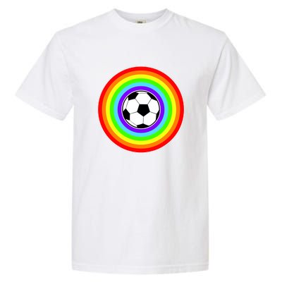 Grant Rainbow Soccer Ball Wahl World Tribute Garment-Dyed Heavyweight T-Shirt