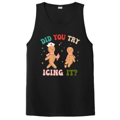 Groovy Retro School Nurse Christmas Did You Try Icing It PosiCharge Competitor Tank