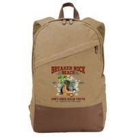GodS Rock Solid Retro Breaker Rock Beach Vbs 2024 Cotton Canvas Backpack