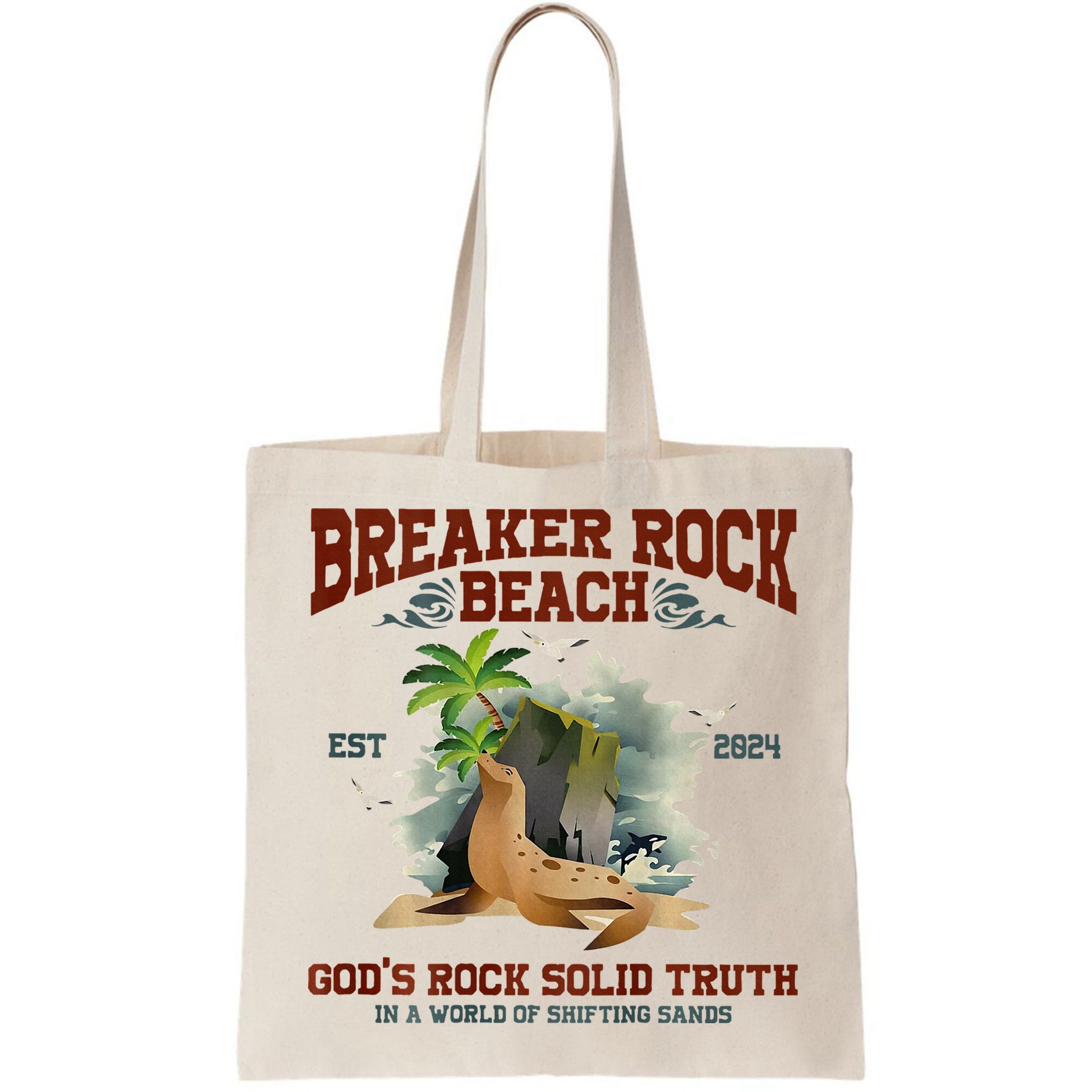 GodS Rock Solid Retro Breaker Rock Beach Vbs 2024 Bag