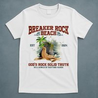 GodS Rock Solid Retro Breaker Rock Beach Vbs 2024 T-Shirt