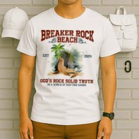 GodS Rock Solid Retro Breaker Rock Beach Vbs 2024 T-Shirt