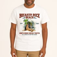 GodS Rock Solid Retro Breaker Rock Beach Vbs 2024 Tall T-Shirt