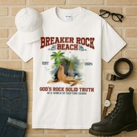 GodS Rock Solid Retro Breaker Rock Beach Vbs 2024 Tall T-Shirt