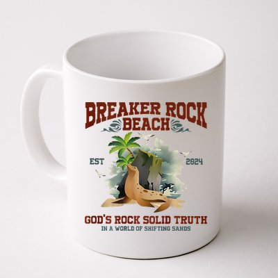 GodS Rock Solid Retro Breaker Rock Beach Vbs 2024 Mug