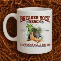 GodS Rock Solid Retro Breaker Rock Beach Vbs 2024 Mug
