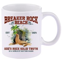 GodS Rock Solid Retro Breaker Rock Beach Vbs 2024 11oz C Handle Ceramic Mug
