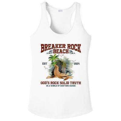 GodS Rock Solid Retro Breaker Rock Beach Vbs 2024 Ladies PosiCharge Competitor Racerback Tank