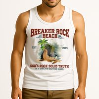 GodS Rock Solid Retro Breaker Rock Beach Vbs 2024 Tank Top