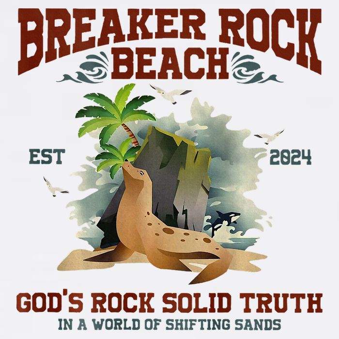 GodS Rock Solid Retro Breaker Rock Beach Vbs 2024 Toddler T-Shirt
