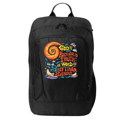 GodS Rock Solid Breaker Rock Beach Vbs 2024 Christian City Backpack