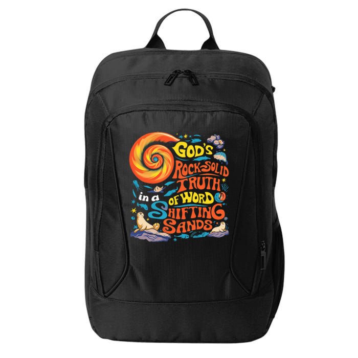 GodS Rock Solid Breaker Rock Beach Vbs 2024 Christian City Backpack