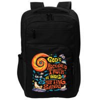 GodS Rock Solid Breaker Rock Beach Vbs 2024 Christian Impact Tech Backpack