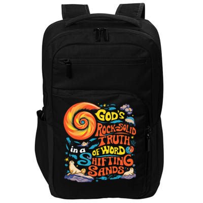 GodS Rock Solid Breaker Rock Beach Vbs 2024 Christian Impact Tech Backpack