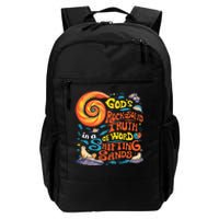 GodS Rock Solid Breaker Rock Beach Vbs 2024 Christian Daily Commute Backpack