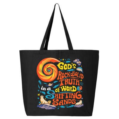 GodS Rock Solid Breaker Rock Beach Vbs 2024 Christian 25L Jumbo Tote