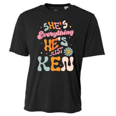 Groovy Retro Shes Everything Hes JustKen Funny Saying Cooling Performance Crew T-Shirt