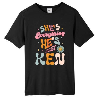 Groovy Retro Shes Everything Hes JustKen Funny Saying Tall Fusion ChromaSoft Performance T-Shirt