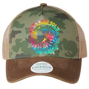 Gods Rock Solid Breaker Rock Beach Vbs 2024 Christian Legacy Tie Dye Trucker Hat