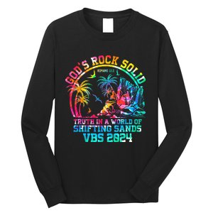 Gods Rock Solid Breaker Rock Beach Vbs 2024 Christian Long Sleeve Shirt