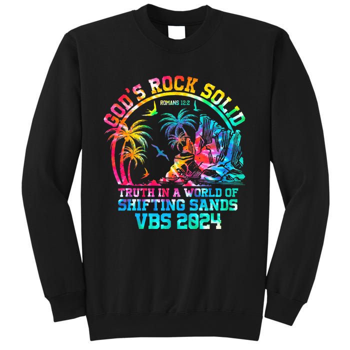 Gods Rock Solid Breaker Rock Beach Vbs 2024 Christian Sweatshirt