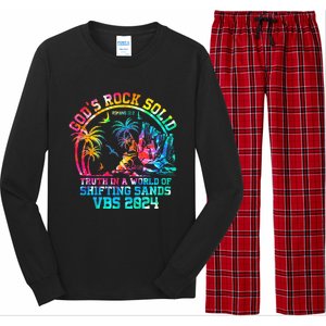 Gods Rock Solid Breaker Rock Beach Vbs 2024 Christian Long Sleeve Pajama Set