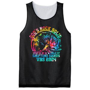 Gods Rock Solid Breaker Rock Beach Vbs 2024 Christian Mesh Reversible Basketball Jersey Tank