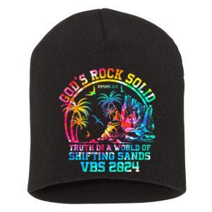 Gods Rock Solid Breaker Rock Beach Vbs 2024 Christian Short Acrylic Beanie