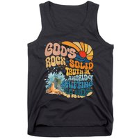 GodS Rock Solid Breaker Rock Beach Vbs 2024 Christian Tank Top