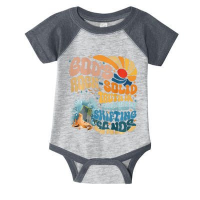 GodS Rock Solid Breaker Rock Beach Vbs 2024 Christian Infant Baby Jersey Bodysuit